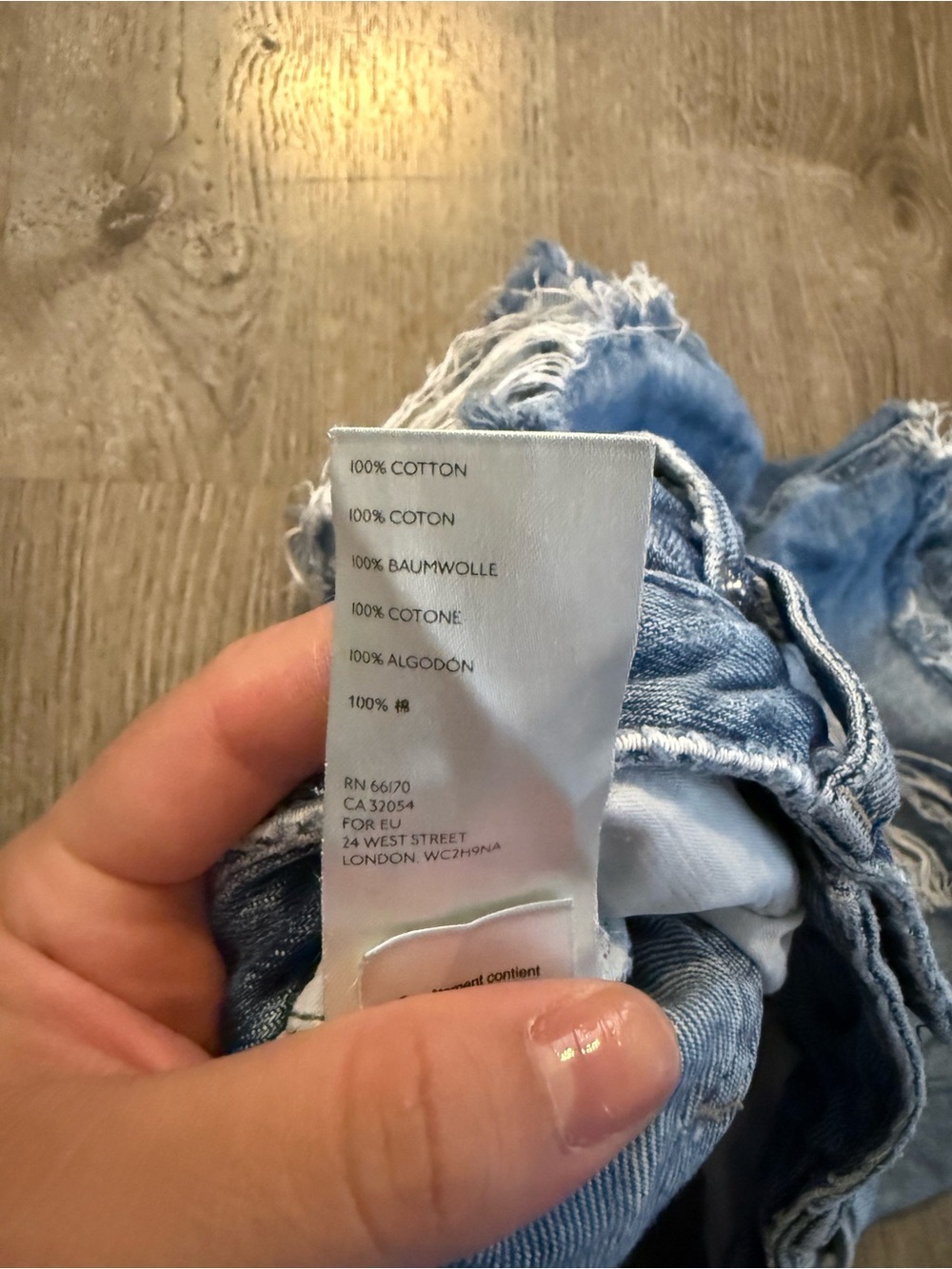 Free People Romeo Rolled Cut Off Short In Blue - Picture 8 of 10